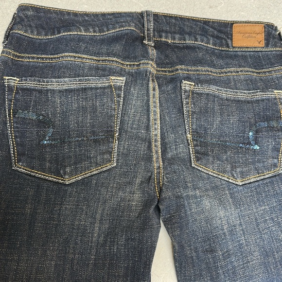 AMERICAN EAGLE ๐ฟ WOMEN ๐ฟ JEANS ๐ฟ STRETCH ๐ SKINNY KICK ๐ DARK WASH - Picture 7 of 9